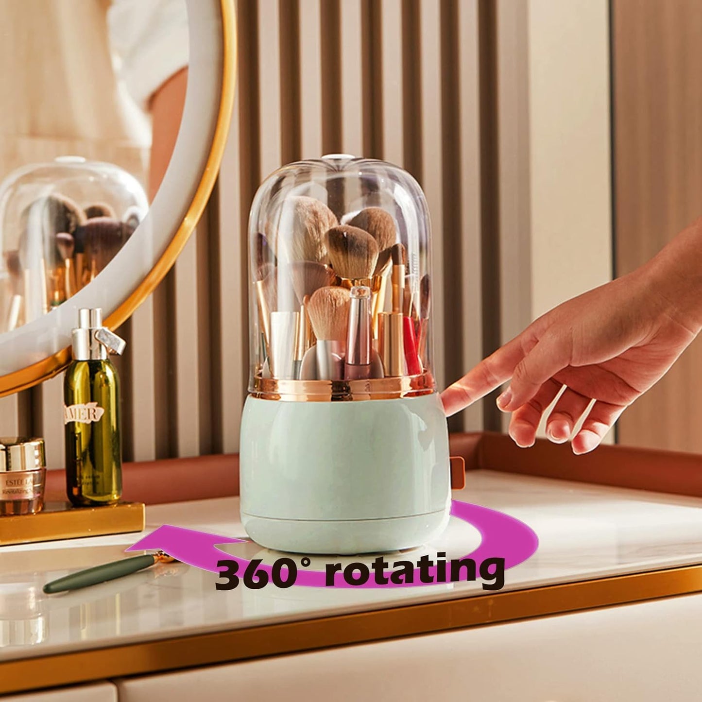 Bristlefy™ Rotating Makeup Brush Holder