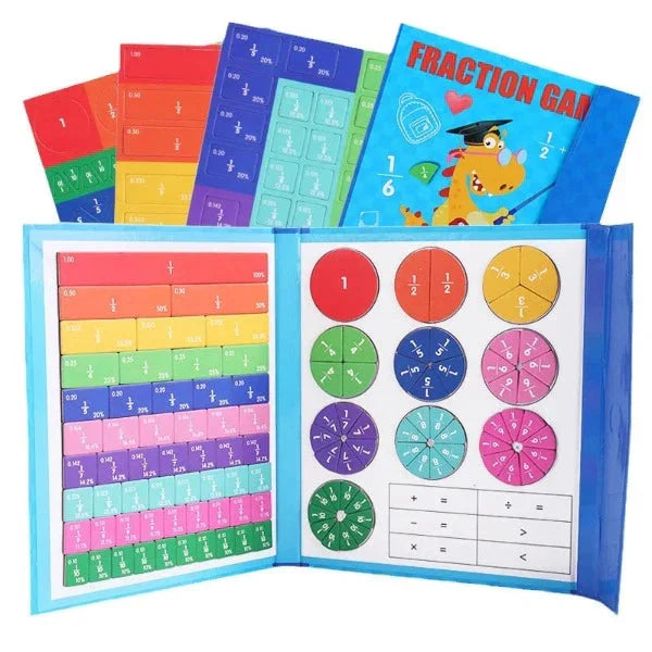 Jeu d'apprentissage de Fractions magnétique