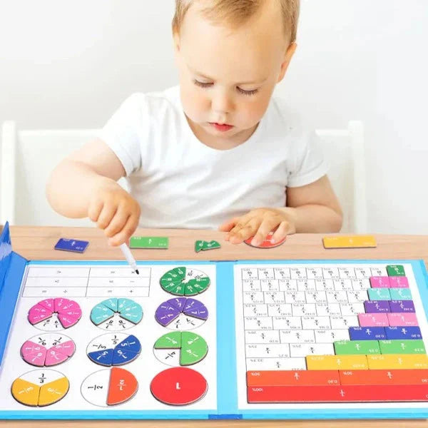 Jeu d'apprentissage de Fractions magnétique