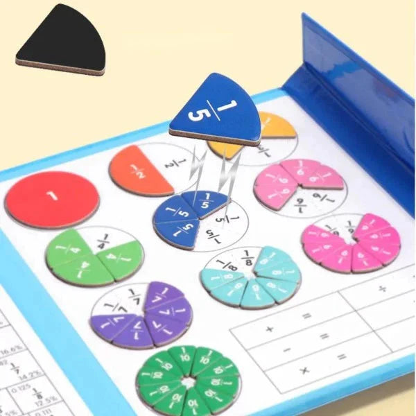 Jeu d'apprentissage de Fractions magnétique