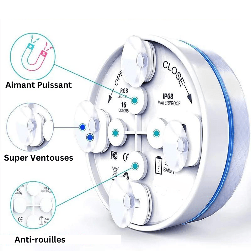 AquaLumi™ - LEDS Submersibles sans fil