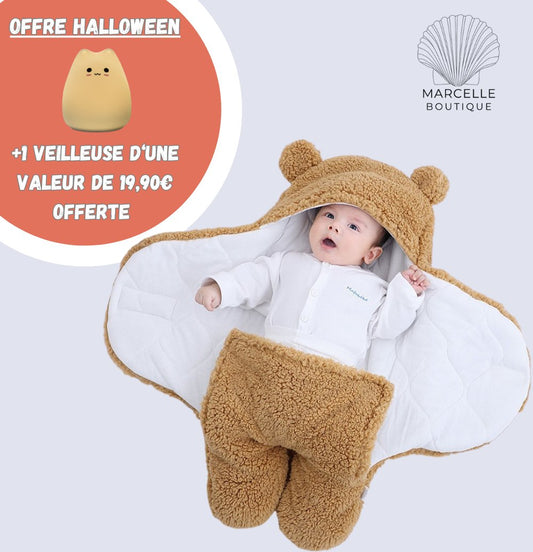 Nid d'ange polaire en coton - Petit Ourson